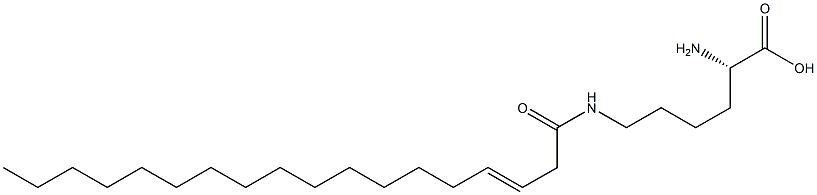 N6-(3-Octadecenoyl)lysine Struktur