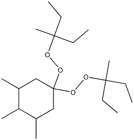 3,4,5-Trimethyl-1,1-bis(1-ethyl-1-methylpropylperoxy)cyclohexane Struktur