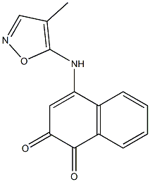 4-(4-Methyl-5-isoxazolylamino)naphthalene-1,2-dione Struktur