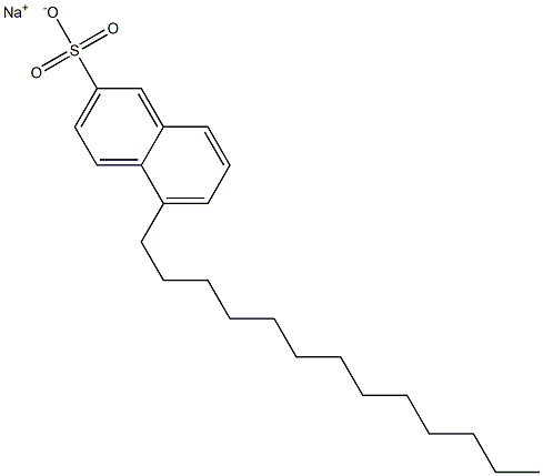 5-Tridecyl-2-naphthalenesulfonic acid sodium salt Struktur