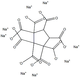 1,1,2,2,3,3,4,5-Cyclopentaneoctacarboxylic acid octasodium salt Struktur