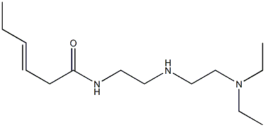 N-[2-[2-(Diethylamino)ethylamino]ethyl]-3-hexenamide Struktur