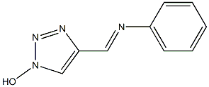 4-[(Phenylimino)methyl]-1H-1,2,3-triazol-1-ol Struktur