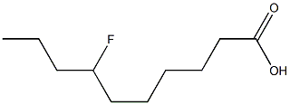 7-Fluorocapric acid Struktur