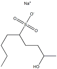 2-Hydroxynonane-5-sulfonic acid sodium salt Struktur