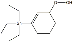 1-(Triethylstannyl)-1-cyclohexen-3-yl hydroperoxide Struktur