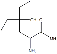 2-Amino-4-hydroxy-4-ethylhexanoic acid Struktur