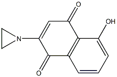 2-(1-Aziridinyl)-5-hydroxy-1,4-naphthoquinone Struktur