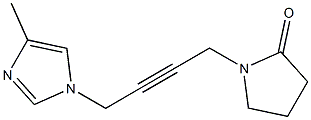 1-[4-(4-Methyl-1H-imidazol-1-yl)-2-butynyl]pyrrolidin-2-one Struktur