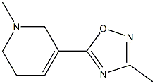 3-Methyl-5-[(1,2,5,6-tetrahydro-1-methylpyridin)-3-yl]-1,2,4-oxadiazole Struktur