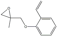 2-Ethenylphenyl 2-methylglycidyl ether Struktur