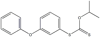 Dithiocarbonic acid O-isopropyl S-(m-phenoxyphenyl) ester Struktur