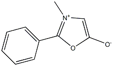 3-Methyl-2-phenyloxazolium-5-olate Struktur