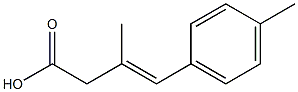 3-Methyl-4-p-tolyl-3-butenoic acid Struktur