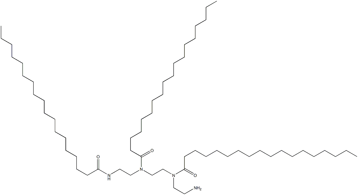 N,3,6-Tri(1-oxooctadecyl)-3,6-diazaoctane-1,8-diamine Struktur