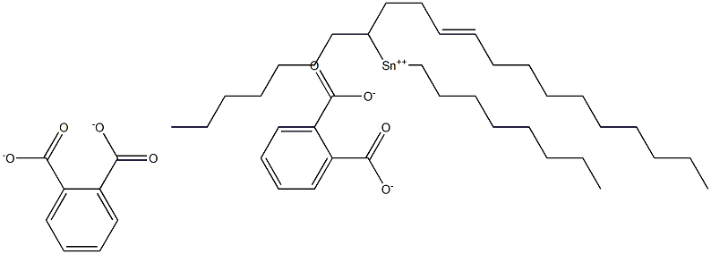 Bis[phthalic acid 1-(3-tridecenyl)]dioctyltin(IV) salt Struktur