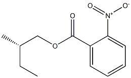 (-)-o-Nitrobenzoic acid (S)-2-methylbutyl ester Struktur