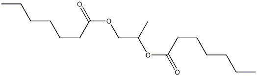 Diheptanoic acid 1,2-propanediyl ester Struktur