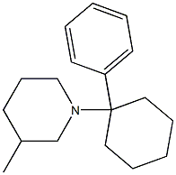 1-(3-Methylpiperidin-1-yl)-1-(phenyl)cyclohexane Struktur