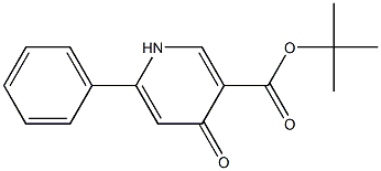 6-Phenyl-4-oxo-1,4-dihydropyridine-3-carboxylic acid tert-butyl ester Struktur