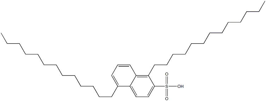 1,5-Ditridecyl-2-naphthalenesulfonic acid Struktur