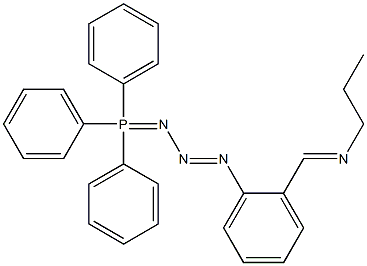 1-[2-(Propyliminomethyl)phenyl]-3-[triphenylphosphoranylidene]triazene Struktur