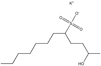 2-Hydroxydodecane-5-sulfonic acid potassium salt Struktur