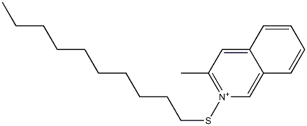 2-Decylthio-3-methylisoquinolinium Struktur