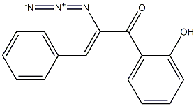 2-Azido-1-(o-hydroxyphenyl)-3-phenyl-2-propen-1-one Struktur