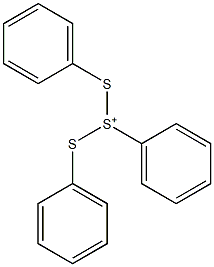 Phenylbis(phenylthio)sulfonium Struktur