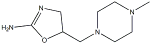 2-Amino-5-[(4-methyl-1-piperazinyl)methyl]-2-oxazoline Struktur