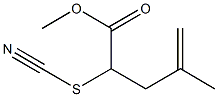 4-Methyl-2-thiocyanato-4-pentenoic acid methyl ester Struktur