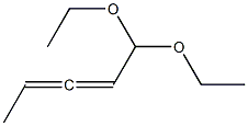 2,3-Pentadienal diethyl acetal Struktur