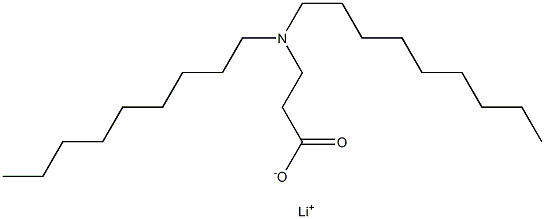 3-(Dinonylamino)propanoic acid lithium salt Struktur