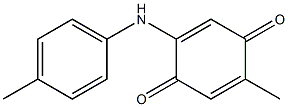 2-Methyl-5-[(4-methylphenyl)amino]-1,4-benzoquinone Struktur