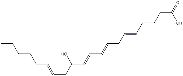 12-Hydroxy-5,8,10,14-icosatetraenoic acid Struktur