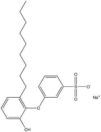 2'-Hydroxy-6'-nonyl[oxybisbenzene]-3-sulfonic acid sodium salt Struktur