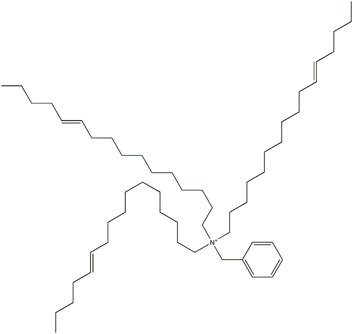 Tri(11-hexadecenyl)benzylaminium Struktur