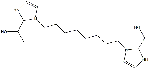 1,1'-(1,8-Octanediyl)bis(4-imidazoline-2,1-diyl)bisethanol Struktur