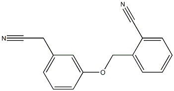 m-(o-Cyanobenzyloxy)phenylacetonitrile Struktur