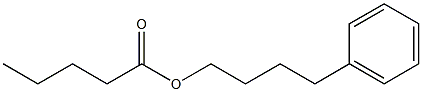 Pentanoic acid 4-phenylbutyl ester Struktur