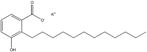 2-Dodecyl-3-hydroxybenzoic acid potassium salt Struktur