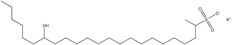 17-Hydroxytricosane-2-sulfonic acid potassium salt Struktur