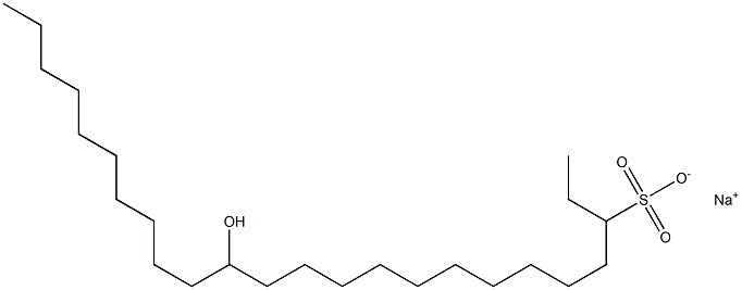 14-Hydroxytetracosane-3-sulfonic acid sodium salt Struktur