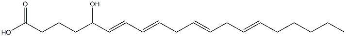 5-Hydroxy-6,8,11,14-icosatetraenoic acid Struktur