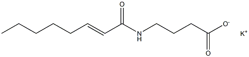 4-(2-Octenoylamino)butyric acid potassium salt Struktur