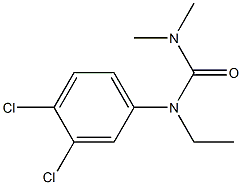 1-(3,4-Dichlorophenyl)-1-ethyl-3,3-dimethylurea Struktur