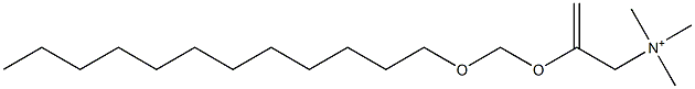 2-[(Dodecyloxy)methoxy]-2-propenyltrimethylaminium Struktur