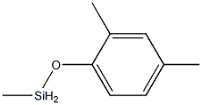 Methyl(2,4-dimethylphenoxy)silane Struktur