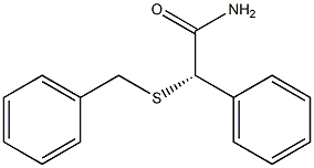 [S,(+)]-2-(Benzylthio)-2-phenylacetamide Struktur